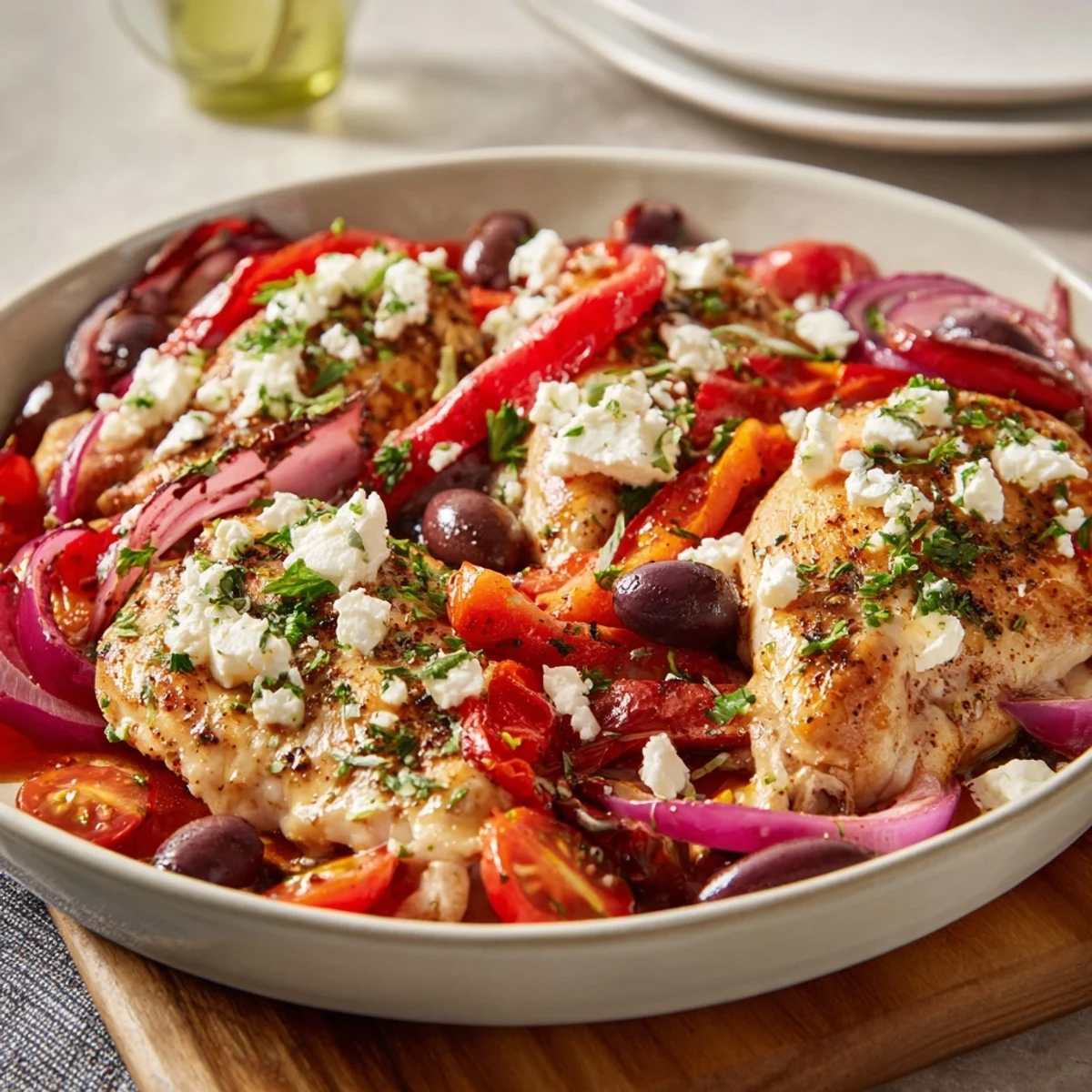 Easy Sheet Pan Greek Chicken