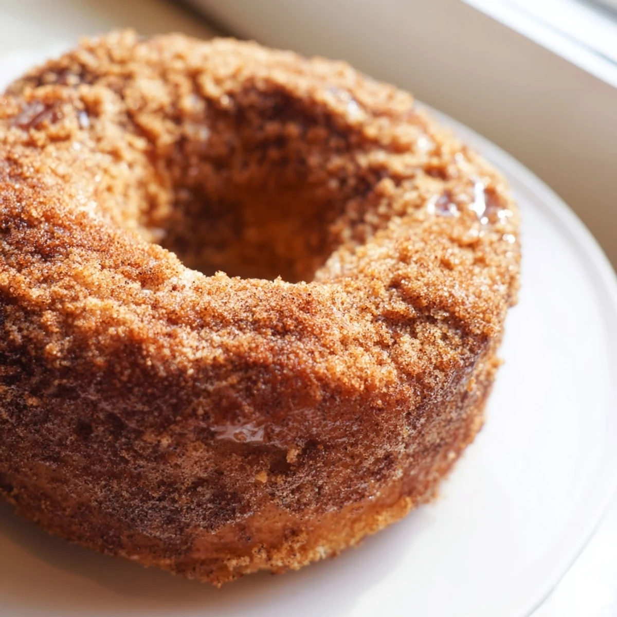 Warm and fluffy cinnamon-sugar baked donuts, perfect for a delightful American dessert served fresh.
