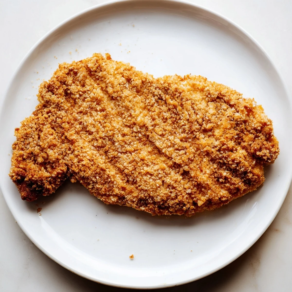 A close-up of juicy, air fryer chicken cutlets, perfectly breaded, seasoned, and deliciously cooked.