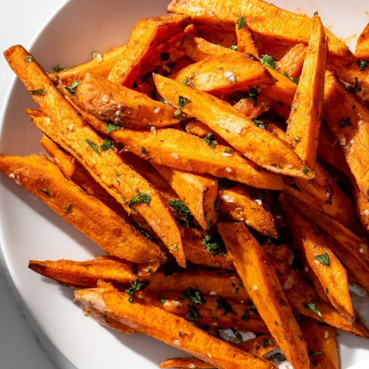 Golden, crispy Cajun Spiced Sweet Potato Fries, seasoned and ready for dipping, a fantastic side dish.