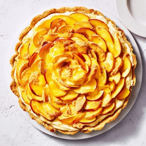 Rustic Peach Almond Tart