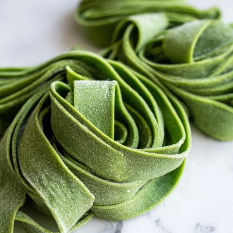 Bright green spinach pasta dough sheets neatly stacked, ready to be cut into fresh ravioli shapes for dinner.  