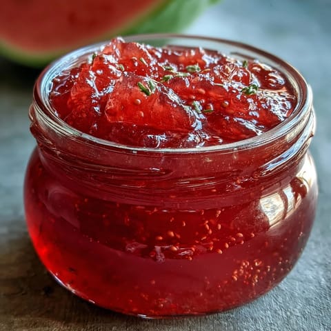 A jar of homemade guava jelly with a spoonful scooped out, showing its glossy, jewel-toned pink texture.
