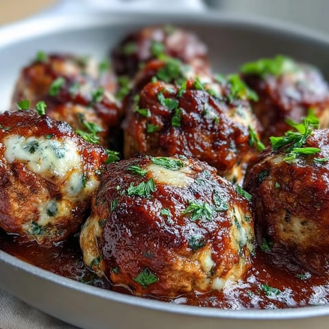 Housewarming Slow Cooker Meatballs in Marinara: Tender, juicy meatballs simmered in rich, herby marinara sauce for an easy, comforting appetizer.  