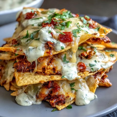 Loaded Baseball Nachos Cheese