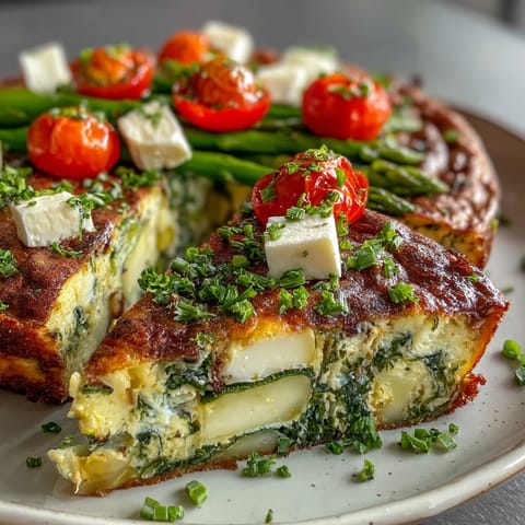 Healthy Easy Spring Veggie Frittata