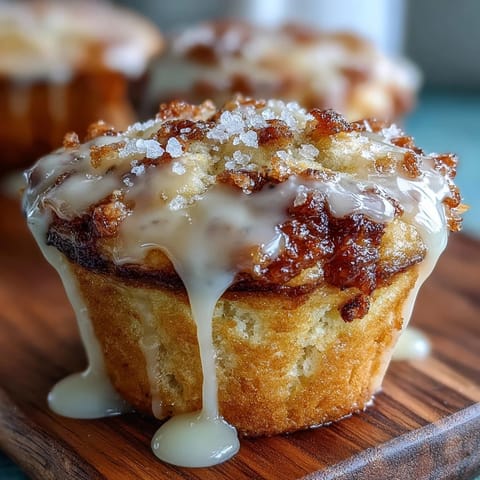 Zesty lemon muffins speckled with poppy seeds, drizzled with a tangy lemon glaze—perfect for a sunny spring brunch or afternoon snack.