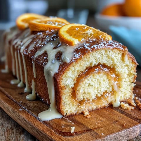 Soft orange rolls with orange cream cheese frosting, baked golden and swirled with citrus filling, ready to enjoy for breakfast or brunch.