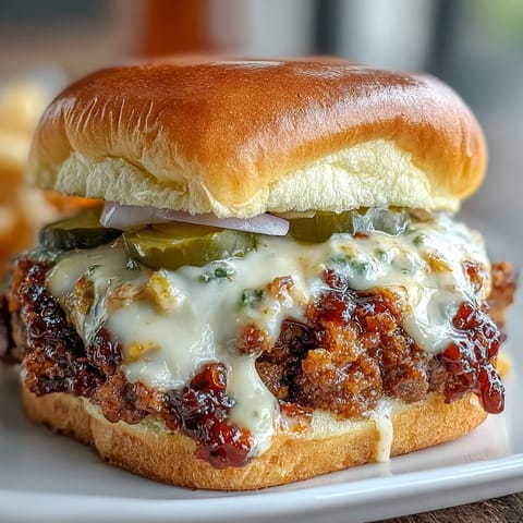 Juicy smash burger sliders with crispy edges and melted American cheese on toasted brioche buns.  