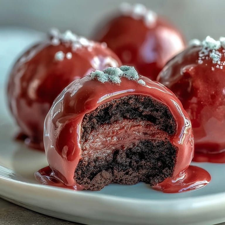Freshly dipped Oreo Truffle Balls with pink coating and festive sprinkles arranged on parchment paper.