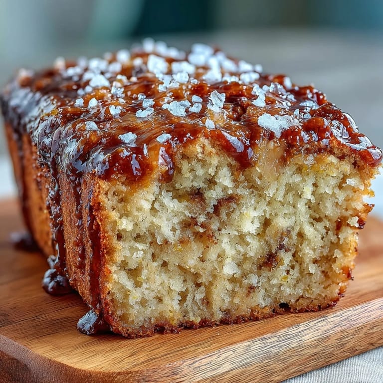 Freshly baked Vegan Cardamom Guava Banana Bread on a cooling rack, sprinkled with coarse sugar, perfect for breakfast or tea.