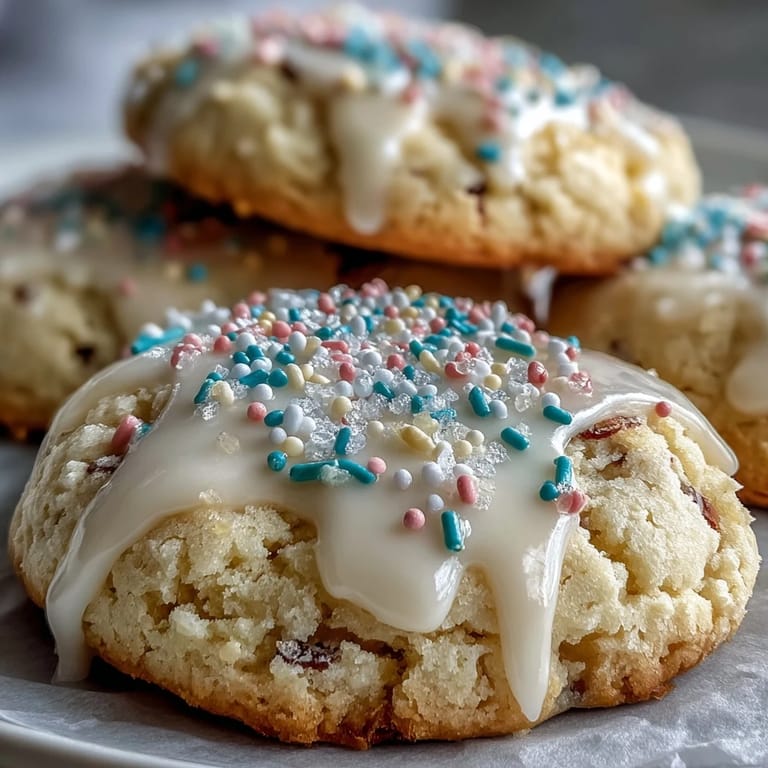Bright lemon sugar cookies adorned with pastel glaze, ideal for festive spring gatherings and sharing with loved ones.